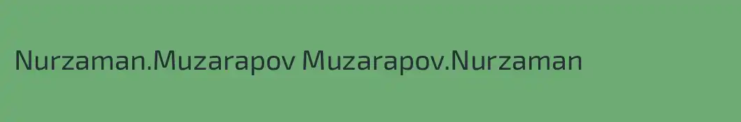 Nurzaman.Muzarapov Muzarapov.Nurzaman